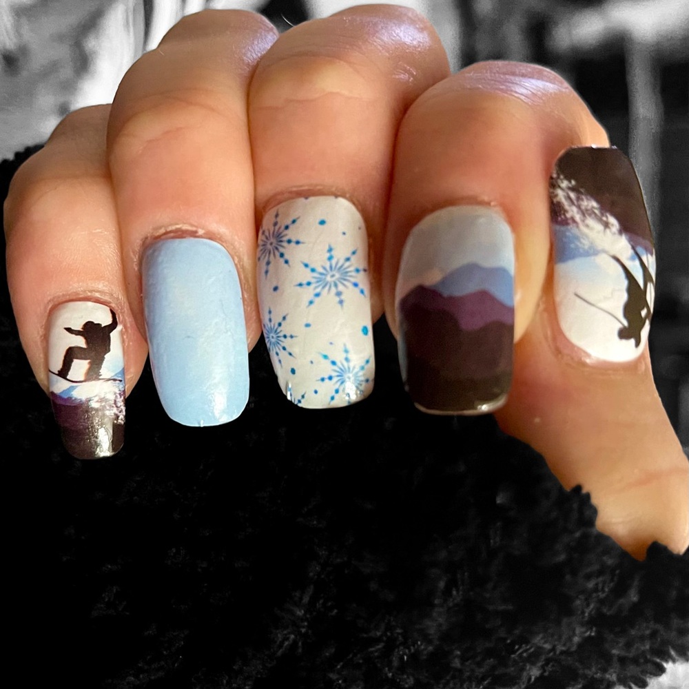 Ski life nail wraps